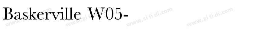 Baskerville W05字体转换